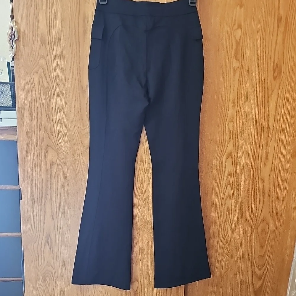 HALARA Black Flare Women's Pants, Tall - Picture 5 of 6